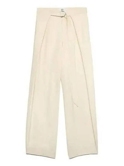 Belt Wide Pants Ivory - AMI - BALAAN 2