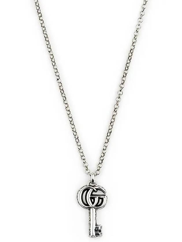 Double G Key Necklace YBB627757001 Silver - GUCCI - BALAAN 4