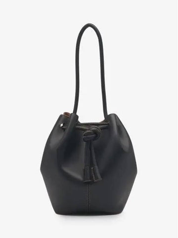 Medium Elongated Bucket Bag Black Tan NW22FWBG00599 - NANUSHKA - BALAAN 1