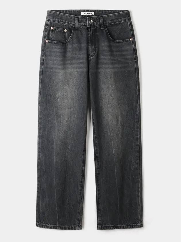 DPT 003 Damaged washed denim pants black - INDUST - BALAAN 7