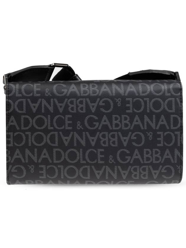 Dolce & Gabbana Shoulder Bag With Logo, Men's, Black - DOLCE&GABBANA - BALAAN 3