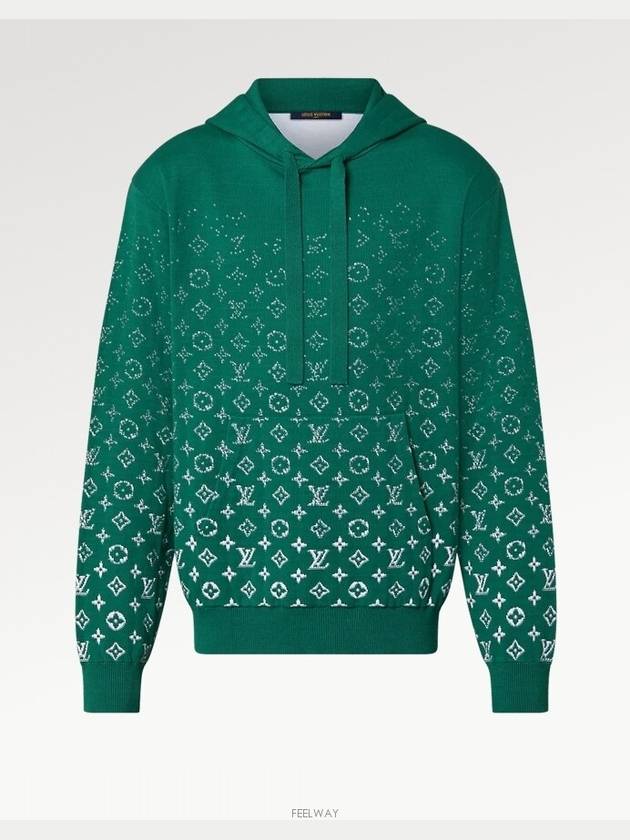 Monogram Gradient Cotton Hoodie Vert - LOUIS VUITTON - BALAAN 6