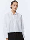 BACK SLIT CROPPED SHIRT WHITE - KIMDOH - BALAAN 3