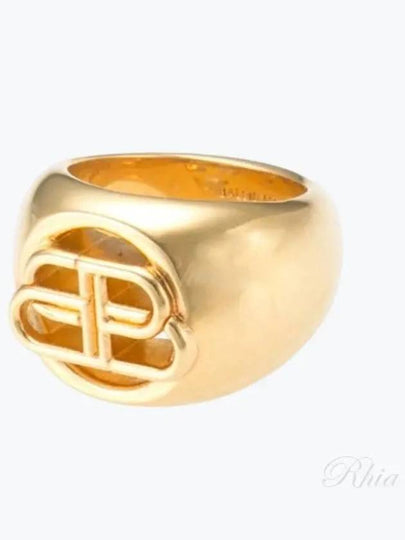 BB Signet Ring Gold - BALENCIAGA - BALAAN 2