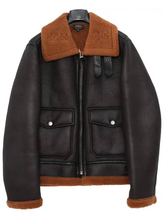 Dinafino leather jacket black - A.P.C. - BALAAN.