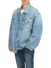 Overfit Denim Jacket Light Blue - ACNE STUDIOS - BALAAN 6