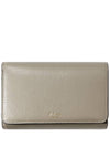 Women's Continental Medium French Medium Wallet Solid Grey - MULBERRY - BALAAN 2