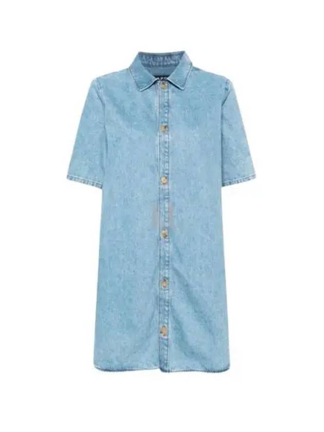 Venezia Short Dress Pale Blue - A.P.C. - BALAAN 2