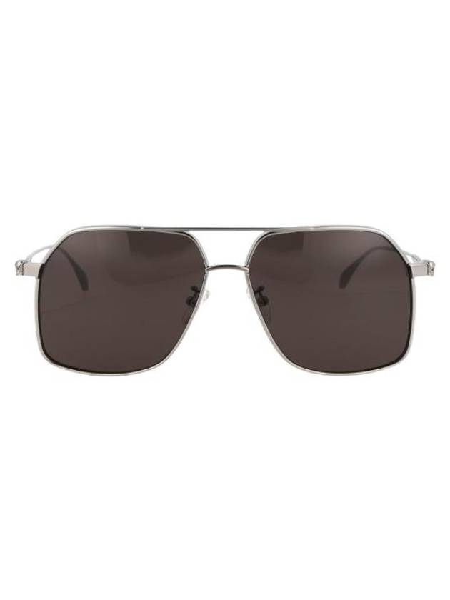 Sunglasses AM0372S 001 001 RUTHENIUM RUTHENIUM GRAY - ALEXANDER MCQUEEN - BALAAN 1