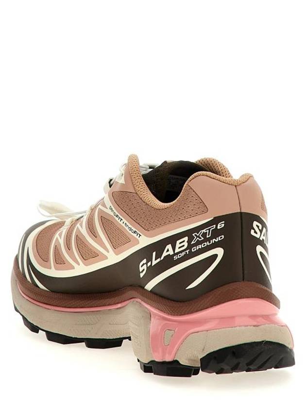 XT-6 Lace-Up Low-Top Sneakers Mahogany Rose - SALOMON - BALAAN 4