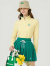 Long sleeve color combination half zip-up t-shirt YELLOW - MONBIRDIE GOLF - BALAAN 8