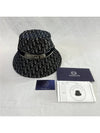 58 Dior Women s Oblique Embroidered Bucket Hat Navy - DIOR - BALAAN 4