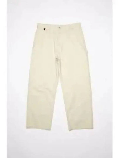 Women's Workwear Straight Pants Beige - ACNE STUDIOS - BALAAN 2