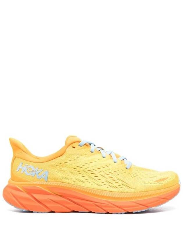 Clifton 8 Mesh Running Low Top Sneakers Yellow - HOKA ONE ONE - BALAAN 1