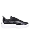 Gum Boy Leather Suede Low Top Sneakers Black - VALENTINO - BALAAN 1