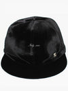 CC logo velvet ball cap black M AA8595 B09092 94305 - CHANEL - BALAAN 2