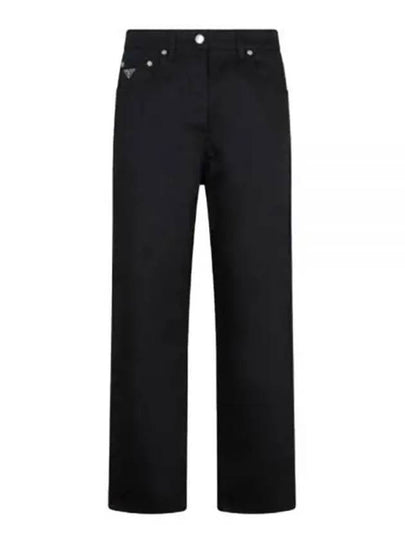 Stretch Denim 5 Pocket Jeans Black - PRADA - BALAAN 2