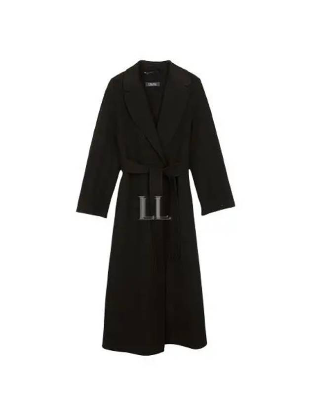 Esturia Long Single Coat Black - MAX MARA - BALAAN 2