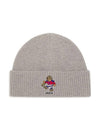 Bear Merino Wool Beanie Grey - POLO RALPH LAUREN - BALAAN 1