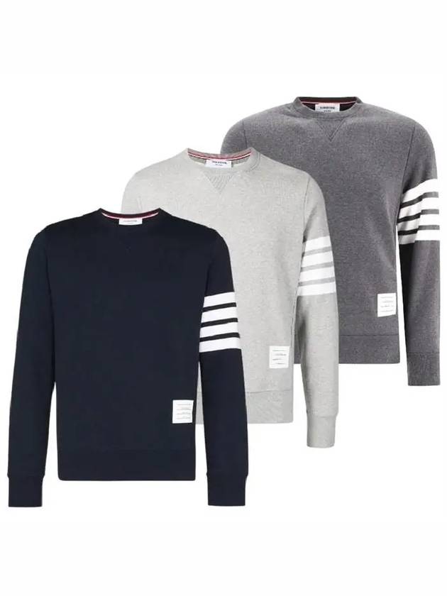 4 Bar Loopback Jersey Sweatshirt Navy - THOM BROWNE - BALAAN 2