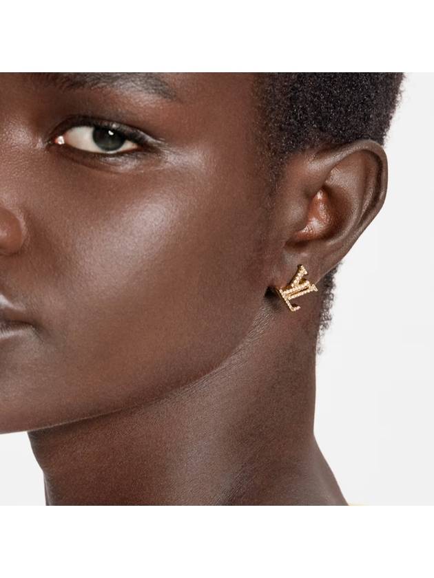 LV Iconic Earrings Gold - LOUIS VUITTON - BALAAN 6