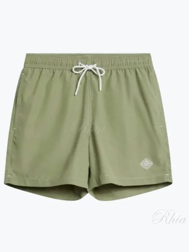 Banks Solid Swim Trunk Shorts Oil Green - J.LINDEBERG - BALAAN 2