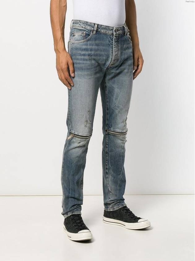 Zipper straight jeans PMYA016F 19660023 8500 - PALM ANGELS - BALAAN 4
