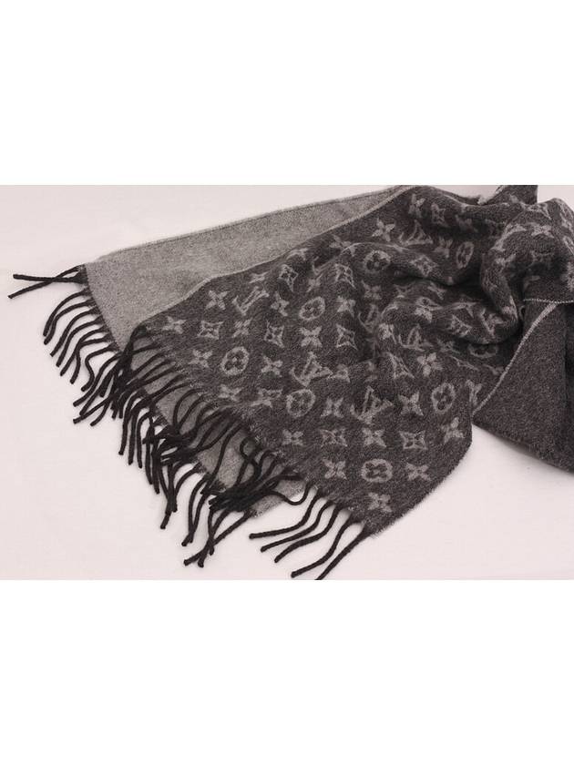 22SS Men's Logo Monogram Gradient Cashmere Wool Muffler Gray 75900 - LOUIS VUITTON - BALAAN 1