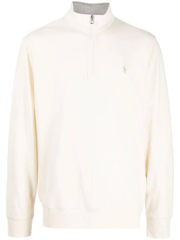 Pony Logo Half Zip-up Sweatshirt Cream - POLO RALPH LAUREN - BALAAN 1