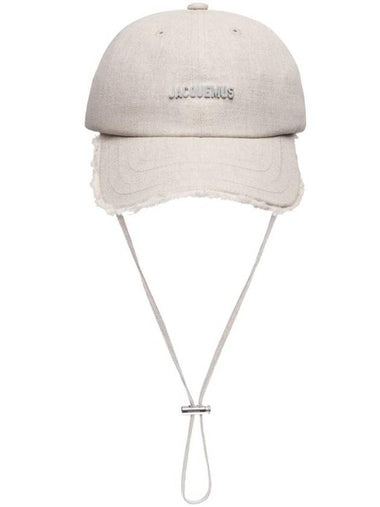 Artichaut Frayed Ball Cap Light Greige - JACQUEMUS - BALAAN 1