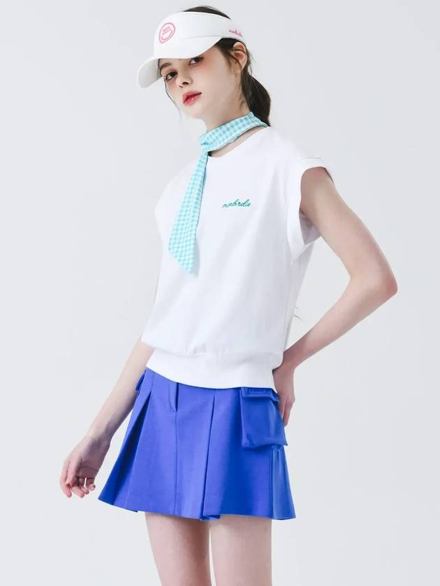 Vivid Cargo Skirt BLUE - MONBIRDIE GOLF - BALAAN 10