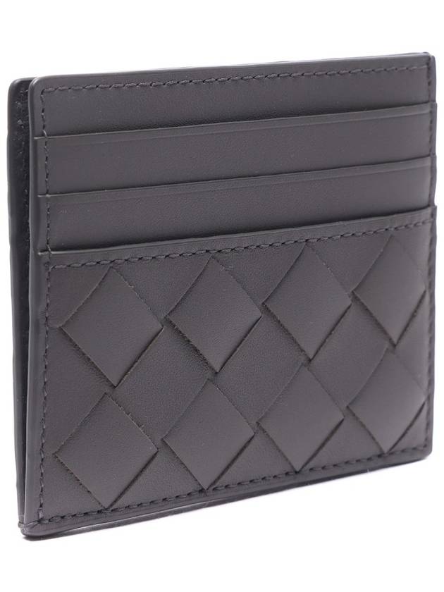 Intrecciato Leather Card Wallet Grey - BOTTEGA VENETA - BALAAN 4