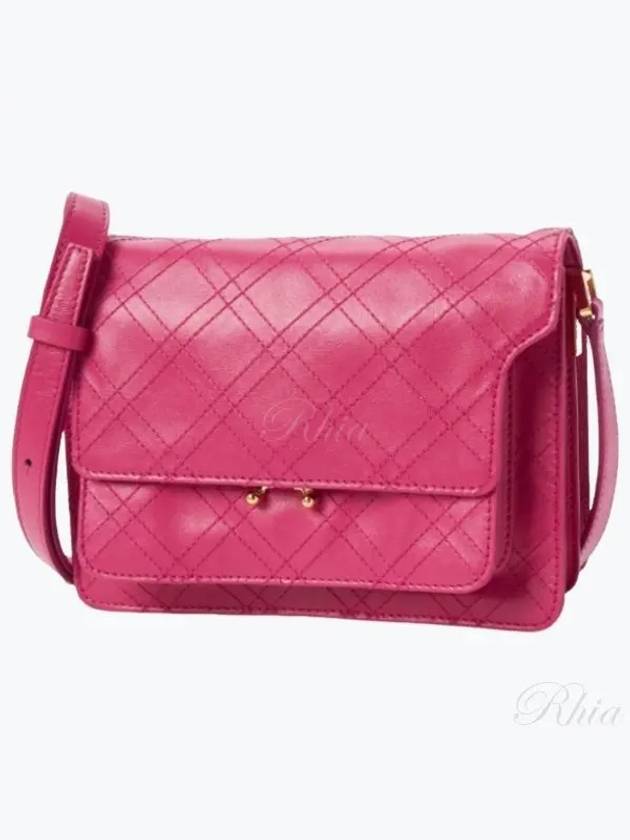 Women's Trunk Medium Shoulder Bag Pink - MARNI - BALAAN 2