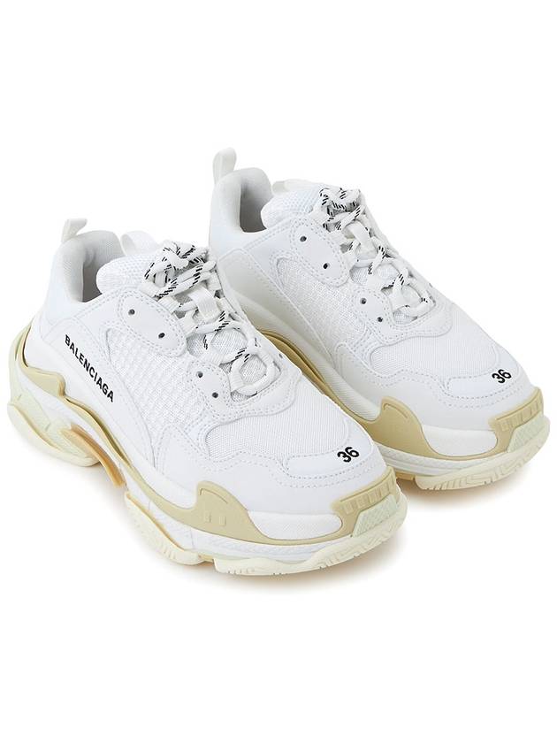 Triple S Low-Top Sneakers White - BALENCIAGA - BALAAN 4