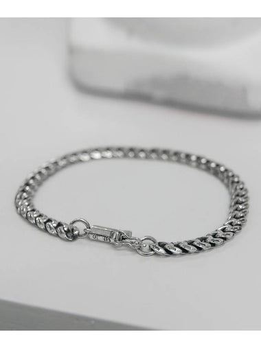 Cross Chain 6mm Bracelet Silver - BLESSED BULLET - BALAAN 1