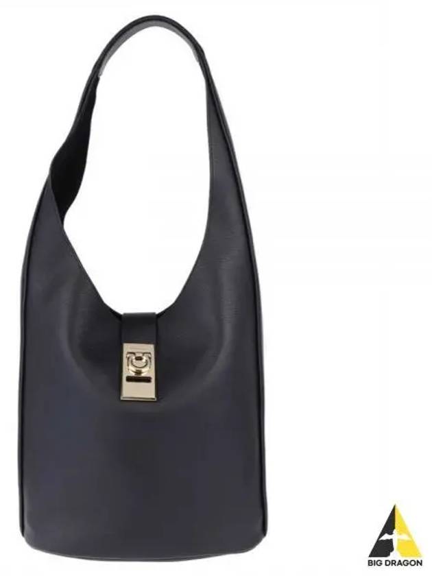 Buckle Hobo Shoulder Bag Black - SALVATORE FERRAGAMO - BALAAN 2