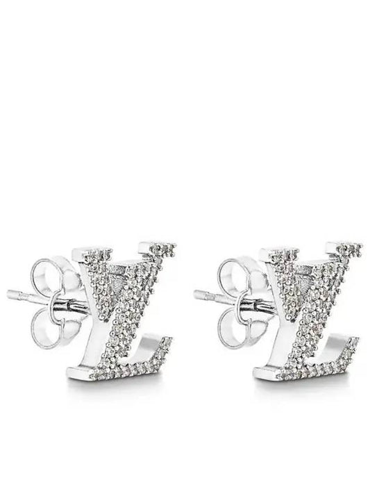 LV Iconic Earrings Silver - LOUIS VUITTON - BALAAN 2