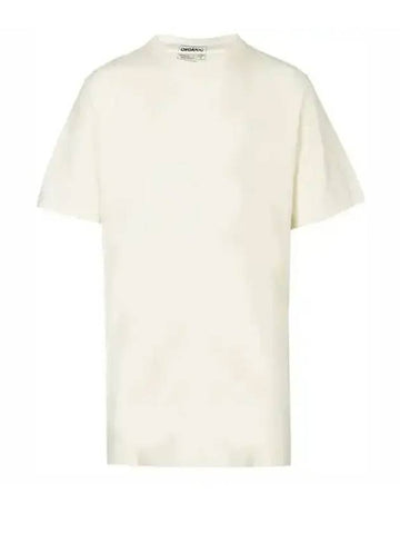 Men's Stitched Short Sleeve T-Shirt Beige - MAISON MARGIELA - BALAAN 1