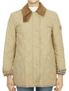 Diamond Quilted Thermoregulated Barn Jacket Honey - BURBERRY - BALAAN 2