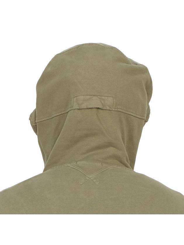 Snap Pocket Zip-up Hoodie Beige Khaki - TEN C - BALAAN 8