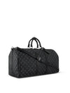 Keepall 55 Bandouliere Monogram Eclipse Duffel Bag Black - LOUIS VUITTON - BALAAN 3