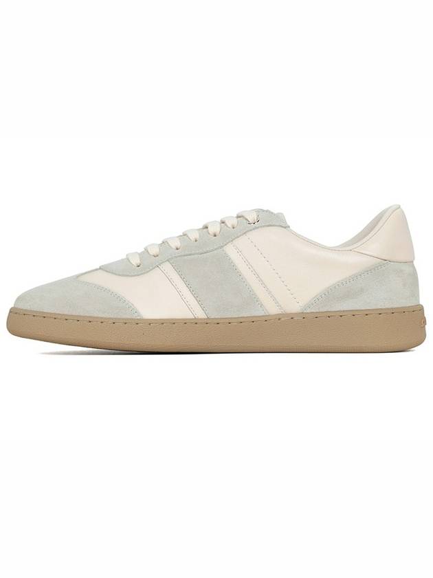 Signature Low Top Sneakers Mascarpone - SALVATORE FERRAGAMO - BALAAN 3