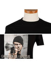 Men's Claudius Gangster Short Sleeve T-Shirt  Black - NEIL BARRETT - BALAAN 5