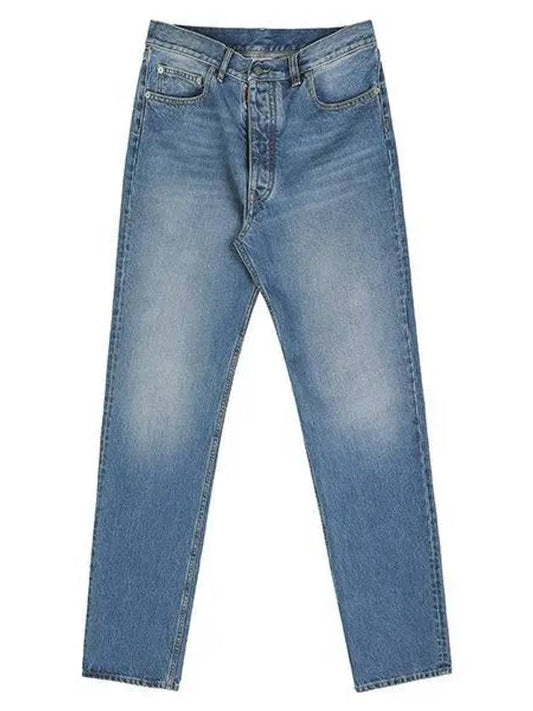 Back Stitch 5 Pocket Straight Jeans Medium Wash - MAISON MARGIELA - BALAAN 2