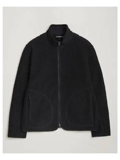 Men's Dustin Wool Fleece Jacket Black - J.LINDEBERG - BALAAN 2