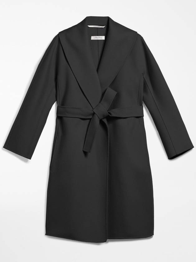 Women's Messi Robe Wool Single Coat Black - S MAX MARA - BALAAN 5