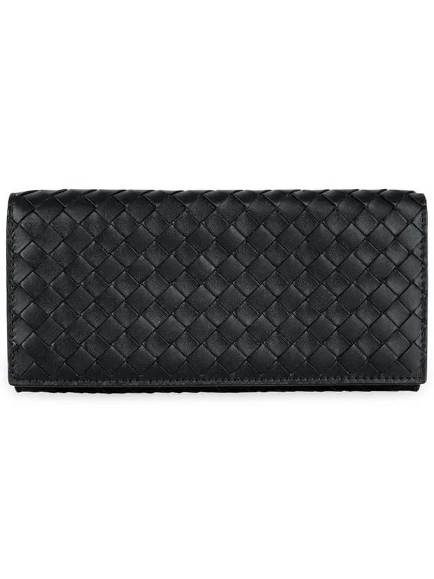 Intrecciato Continental Long Wallet Black - BOTTEGA VENETA - BALAAN 2