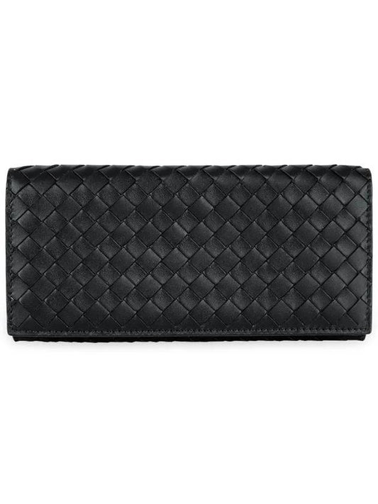 Intrecciato Continental Long Wallet Black - BOTTEGA VENETA - BALAAN 2