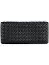 Intrecciato Continental Long Wallet Black - BOTTEGA VENETA - BALAAN 2