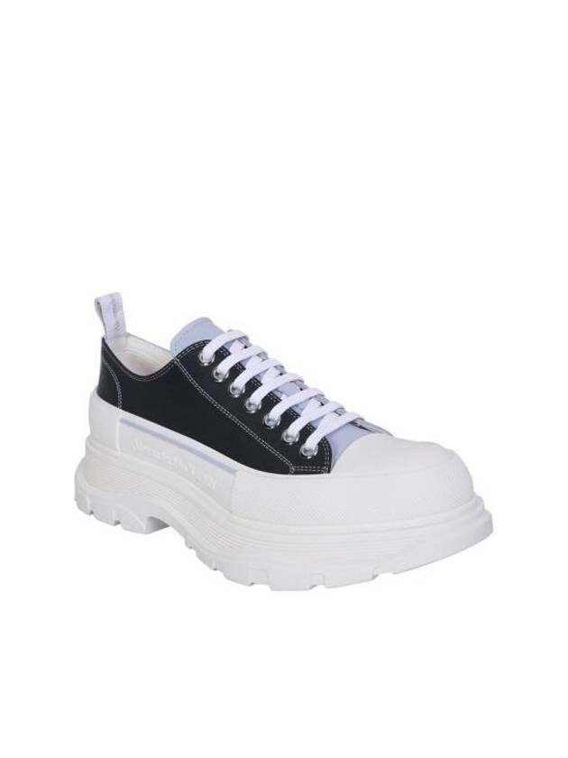 Tread Slick Lace-Up Low Top Sneakers Black - ALEXANDER MCQUEEN - BALAAN 3